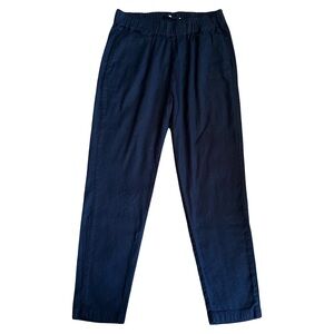 Jarbo Women’s Linen Blend Pull-On High‎ Waist Classic Fit Pants Small Medium